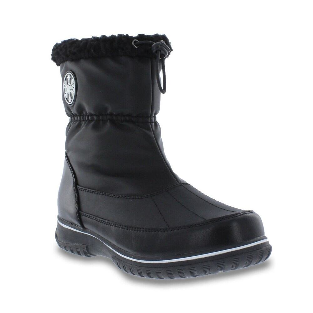 Totes Ariana Black Sz 9 Waterproof Snow Boots